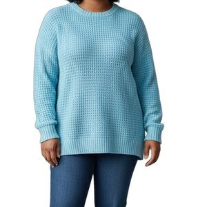 St. John’s Bay Women’s Size 1X Blue Sweater